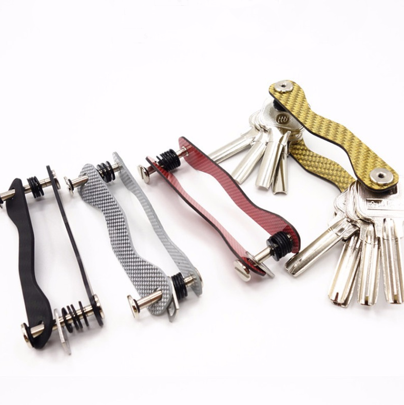 Custom carbon fiber keychain parts